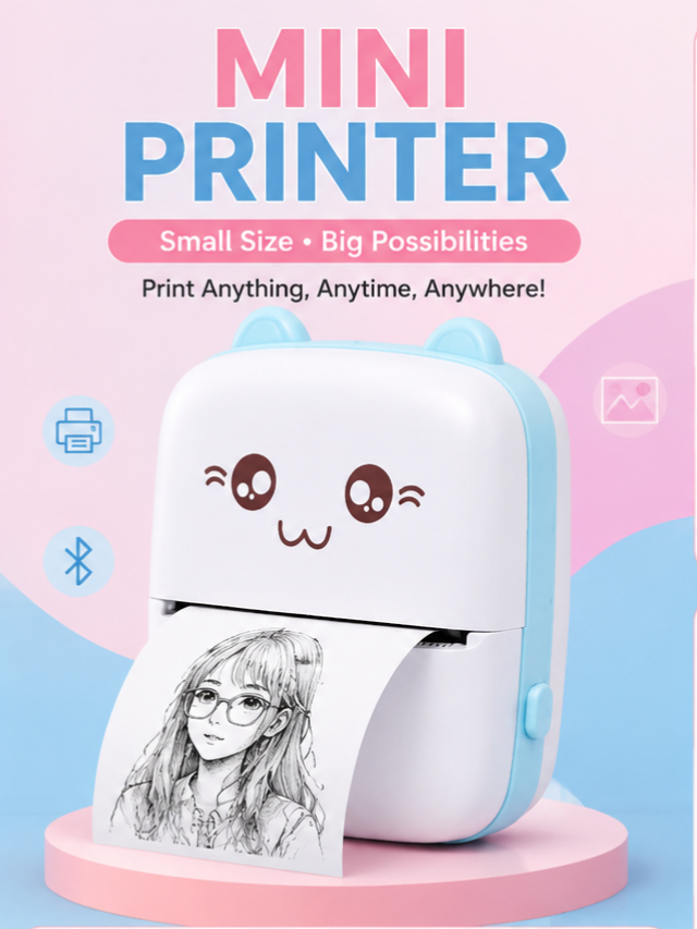 Mini Portable Wireless Thermal Pocket Printer