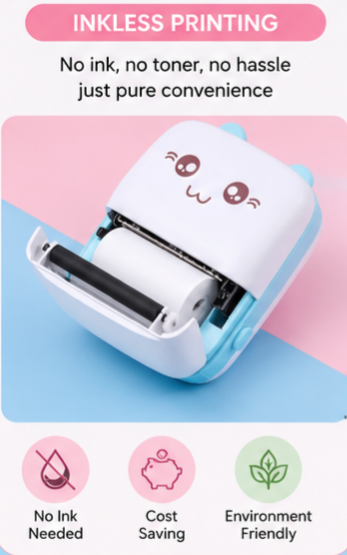 Mini Portable Wireless Thermal Pocket Printer