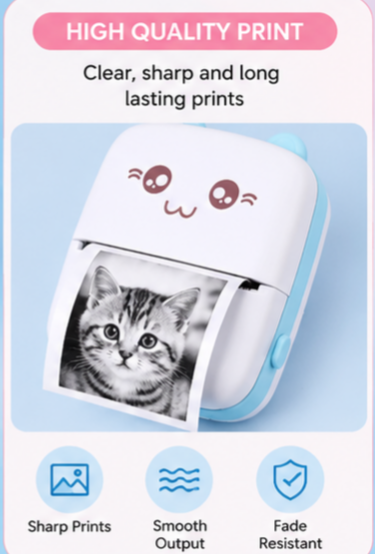 Mini Portable Wireless Thermal Pocket Printer