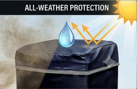 Waterproof Washing Machine Cover Parachute Type Protector
