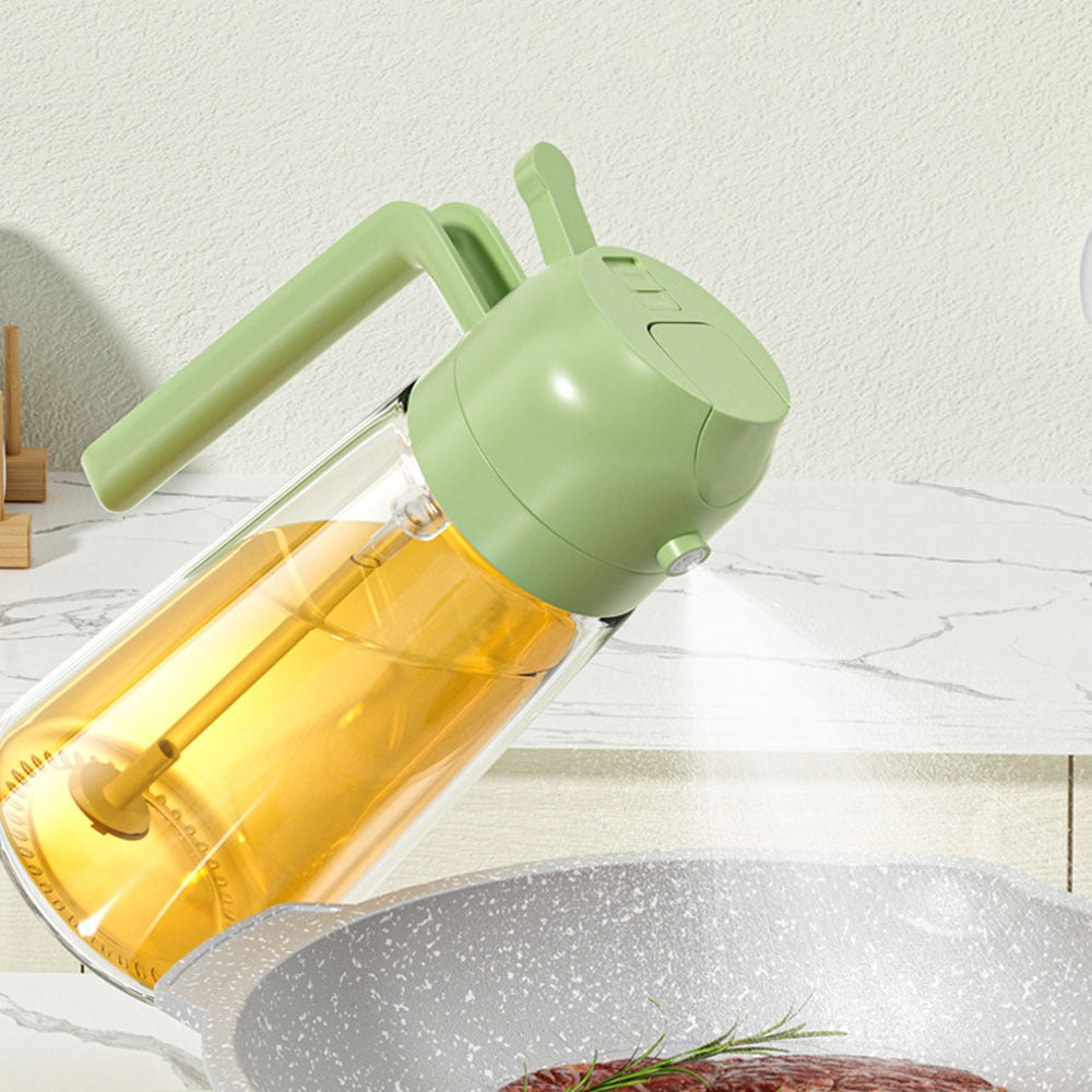 2-in-1 Oil Spray Bottle for Cooking | Olive Oil Sprayer & Dispenser