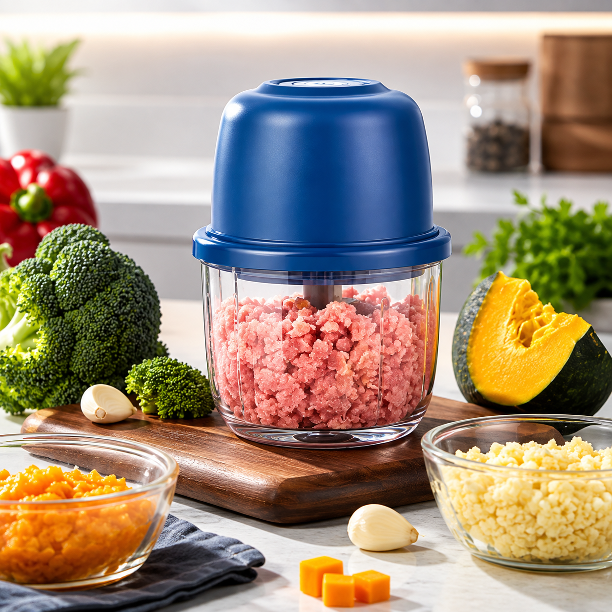 Mini Electric Food Chopper | Fast Vegetable & Onion Cutter