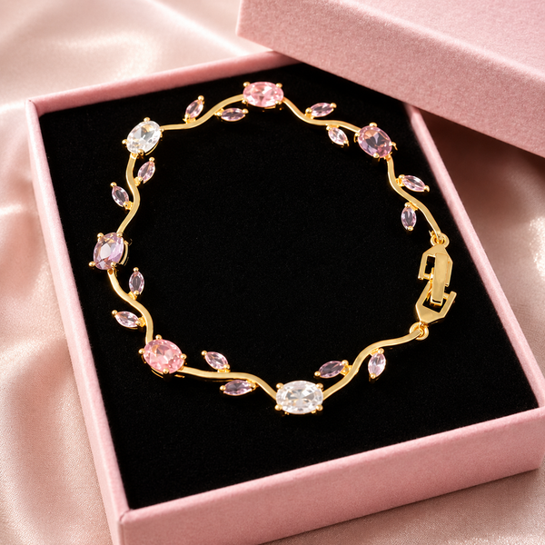 💖Cute Tulip Flower Bracelet – Multi Color Gift for Girls