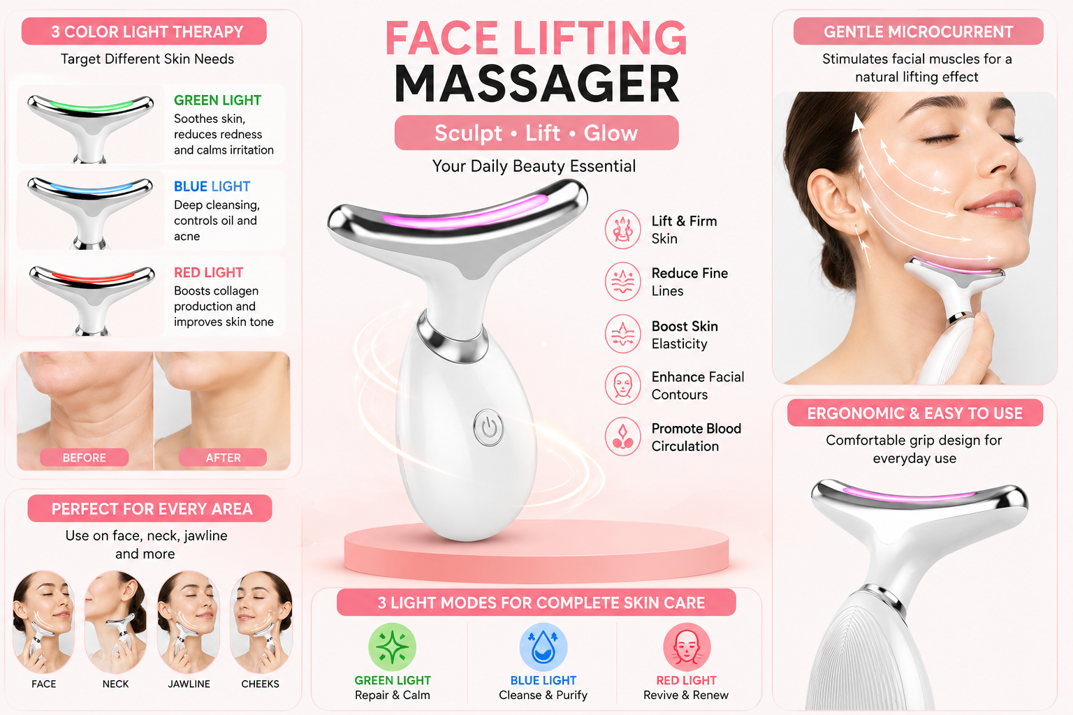 Rechargeable Menstrual Heating Pad Pain Relief Belt