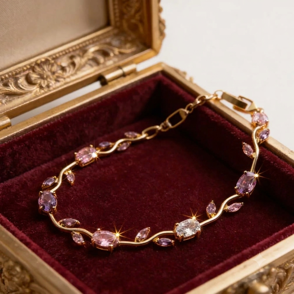 💖Cute Tulip Flower Bracelet – Multi Color Gift for Girls