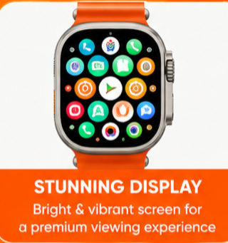 Ultra Smart Watch with 7 Interchangeable Straps