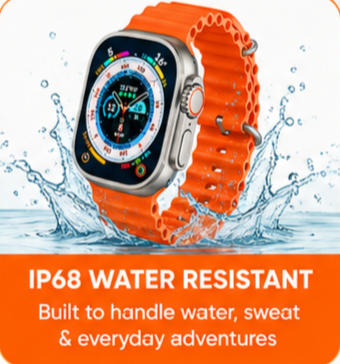 Ultra Smart Watch with 7 Interchangeable Straps