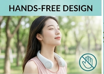 Portable Rechargeable Mini Neck Fan USB Charging