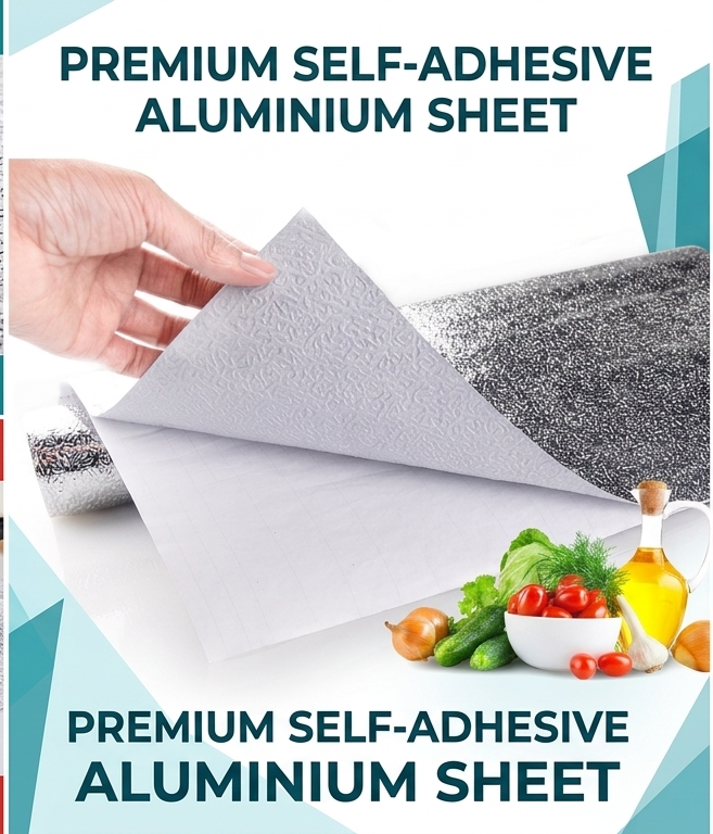 Self Adhesive Kitchen Aluminium Foil Sticker Roll